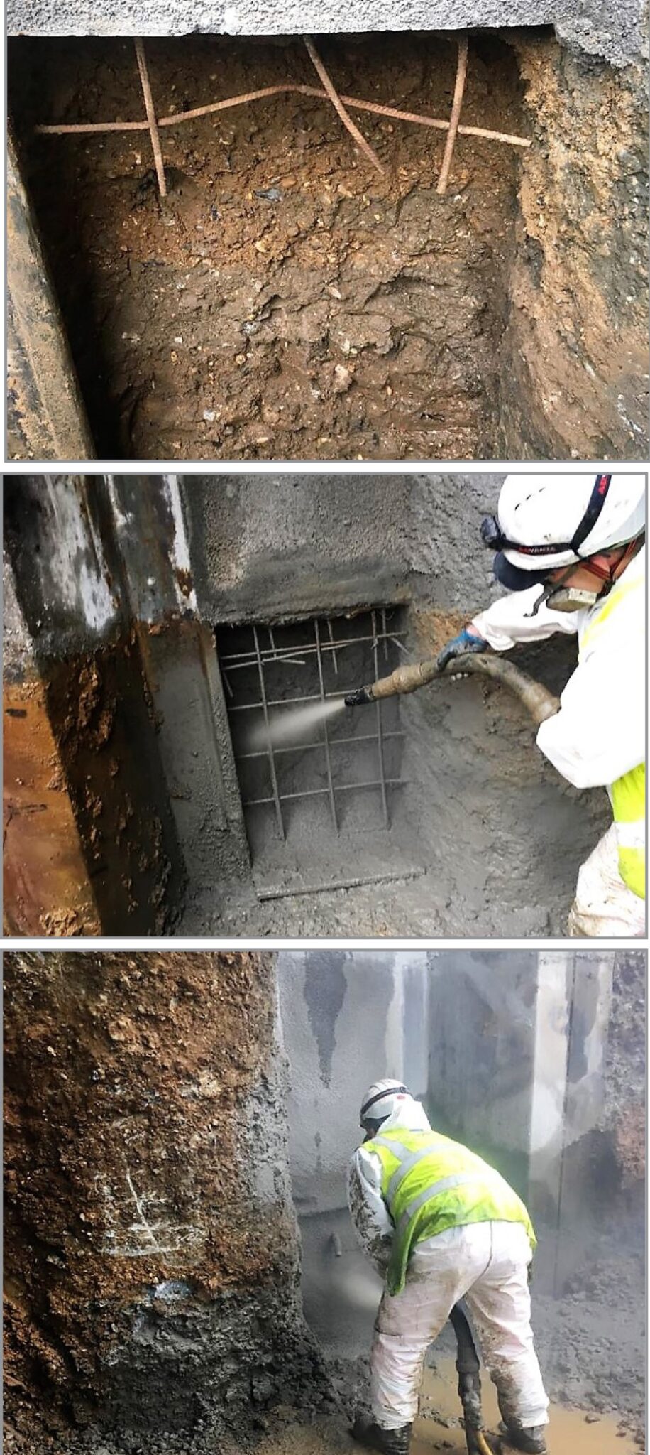 Spray Concrete M4 Ascot Road Bridge, Reading Aquaforce Concrete