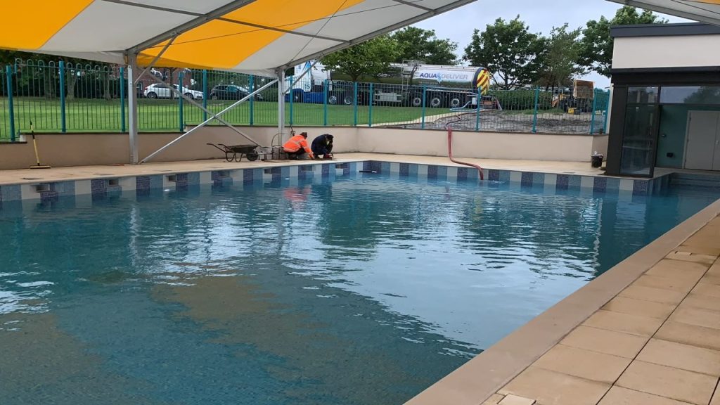 Bulk water delivery for swimming pool